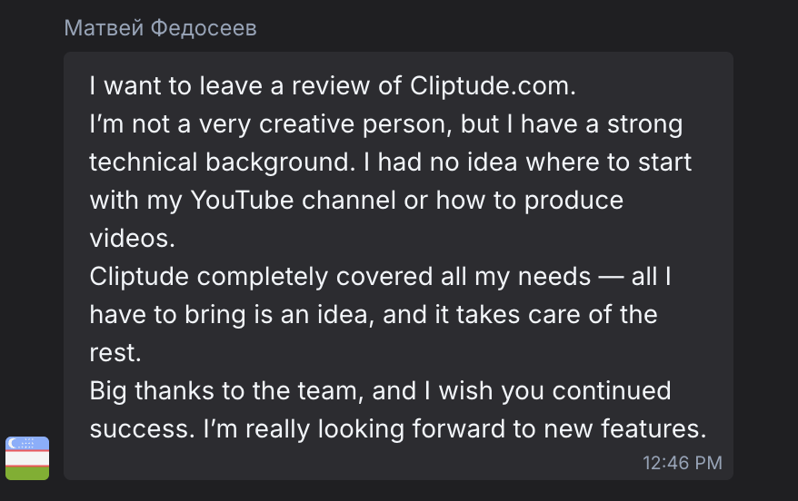 Customer review